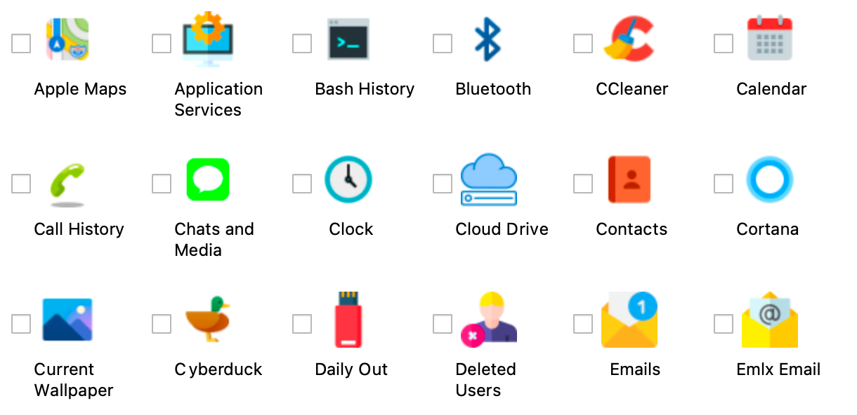 Supported artifacts